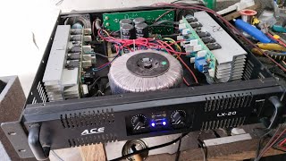 ACE LX20 POWER amplifier protect problem paanu ayusinfix bias para mas matibay [upl. by Idas187]