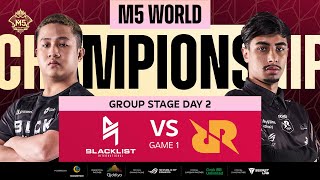 FIL M5 Group Stage Day 2  BLCK vs RRQ  Game 1 [upl. by Winchell731]