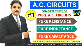 AC CIRCUIT  AC FUNDAMENTALS  COMPLETE STUDY OF PURE AC CIRCUITS  LECTURE 3 IN HINDI [upl. by Ecnarrat]