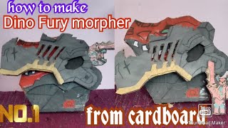 how to make Power rangers Dino Fury morpher from cardboard [upl. by Brewer783]