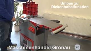 Holzmann Hobelmaschine HOB305Pro [upl. by Eimarej]