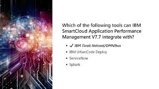 C2010 515 IBM SmartCloud Application Performance Management V7 7 Fundamentals Exam [upl. by Calvin]