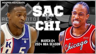 Sacramento Kings vs Chicago Bulls Full Game Highlights  Mar 4  2024 NBA Season [upl. by Mihar]