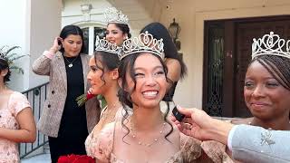 Rose Queen Crowned  Pasadena Ceremony  Princess Phoebe Ho Reacts amp Congratulates Naomi Stillitano [upl. by Barnaby]