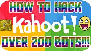 HOW TO SPAM KAHOOT WITH BOTS IN 2018 STILL WORKING [upl. by Danny]