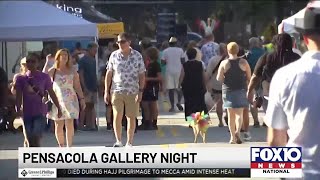 Gallery Night attracts crowds in Pensacola [upl. by Ling]