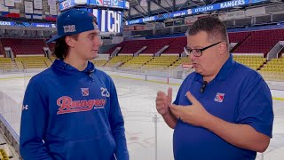 Getting to Know Your Kitchener Rangers  Kyle Morey  Rogers tv [upl. by Atiniuq718]