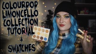 Colourpop Limoncello Collection  Tutorial  Swatches [upl. by Ytissahc]