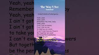 Timbaland  The Way I Are Lyrics shorts [upl. by Kathi]