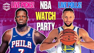 NBA Live Stream 76ers vs Warriors LIVE PICKS AND POLLS [upl. by Bonneau]