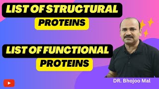 Proteins  Types of Proteins  Class 11 biology  by Dr Bhojoo Mal [upl. by Zenas910]