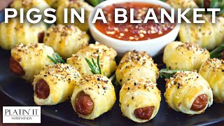 Mini Pigs in a Blanket  Sausage Rolls  Shorts Favourites [upl. by Gnet]