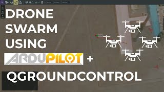 21 Drone Swarm with Ardupilot and QGroundControl [upl. by Htebsle388]