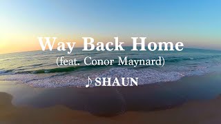 【カタカナ付きカラオケ動画】SHAUN「Way Back Home feat Conor Maynard Sam Feldt Edit 」【公式】 [upl. by Nwahsear]