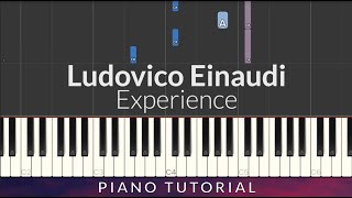 Ludovico Einaudi  Experience Piano Tutorial [upl. by Eural578]