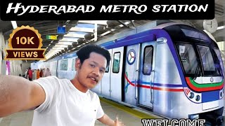 Hyderabad metro station  welcome come to Hyderabad metro station [upl. by Bellew880]