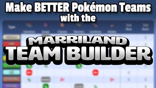 Marriland Pokémon Team Builder Tool • Make BETTER Teams for Pokémon Sword amp Shield [upl. by Htiek]