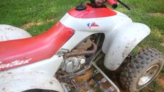 Cold start walk around and update 87 honda trx250x [upl. by Vyner]