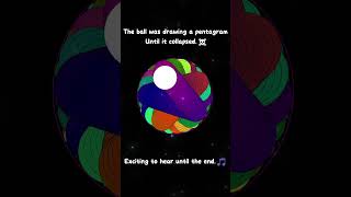 The ball was drawing a pentagram Until it collapsed☠ solarsystem space universe music [upl. by Ken]