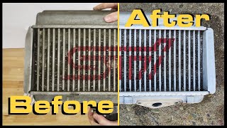 Easy DIY  Clean and Restore Intercooler TMIC  STI FXT WRX [upl. by Enitsua]