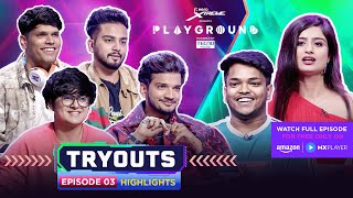 Playground 4 Tryouts  EP 3 Highlights  Elvish Yadav Munawar Mythpat Mortal  AmazonMXPlayer [upl. by Duomham]