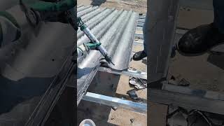 Steel structure roof tile installing process Goodtools and machinery make work easy [upl. by Acinaj]