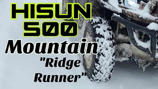 Hisun 500 winter storm adventure [upl. by Yttak273]