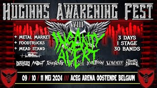 Huginns Awakening Fest  09 Mei 2024  Oostende  Insanity Alert  Thrash Metal [upl. by Eceinaj]