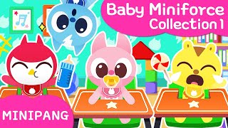 Learn colors with MINIPANG  🍼Baby Miniforce Collection1  MINIPANG TV 2D Play [upl. by Ardnuaet595]