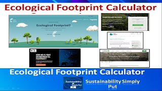 Ecological Footprint  How to use Global Footprint Network Calculator [upl. by Aivatra]