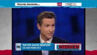 Rachel Maddow Mayor Gavin Newsom sits down with Rachel Maddow [upl. by Eittel]