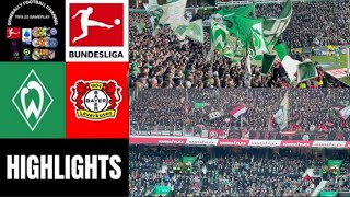 SV Werder Bremen vs Bayer Leverkusen 04 12Spieltag Bundesliga Highlights [upl. by Noswad]