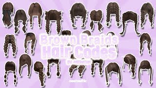 Berry Avenue Brown Braids Hair P1 🤎 Bloxburg Hair Brookhaven bini roblox aesthetic face brown [upl. by Ermanno]