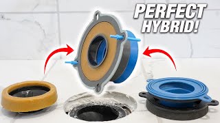 This Rubber Wax Toilet Seal Hybrid Changes Everything NO MORE LEAKS DIY How To [upl. by Adyol939]