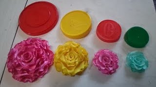 COMO FAZER 4 ROSAS DE TECIDOS TIARA BROCHE E CABELO [upl. by Lemra664]