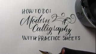 How to Learn Modern Calligraphy Tutorial For Beginners [upl. by Jerrol]