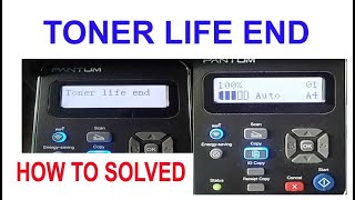 Pantum Printer Toner Life End  Solved [upl. by Assiled]