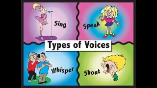 4 Types of Voices whisper talk sing shout [upl. by Ninnette541]