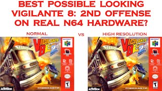 N64 Vigilante 8 2nd Offense – High Resolution Setting With UltraHDMI amp mClassic Vs Original [upl. by Bailey]