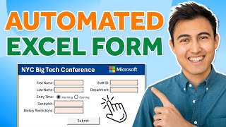 EASILY Make an Automated Data Entry Form in Excel [upl. by Akiem]