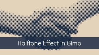 Tutorial Halftone Effect in Gimp [upl. by Sivra]