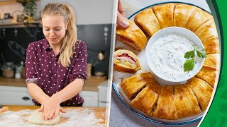 Für deine Partyrezepte Fingerfood Partyring mit Dip [upl. by Atirys430]