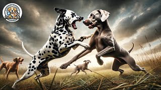 Dalmatian vs Weimaraner The Ultimate Showdown of Speed and Strength [upl. by Erdrich215]