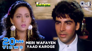 Meri Wafayen Yaad Karoge  Video Song  Sainik  Akshay Kumar amp Ashwini Bhave  Asha Bhosle [upl. by Zeralda]