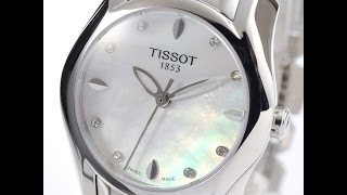 TISSOT T0232101111600 LADIES WATCH TWAVE WHITE MOTHER OF PEARL REVIEW ティソ ホワイト レディース レビュー 腕時計 [upl. by Tshombe]