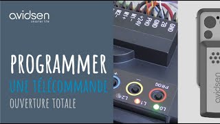 Comment programmer 1 télécommande pour 1 ouverture totale pour 1 motorisation battante 24V Avidsen [upl. by Yauqaj]