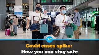 Covid cases rise How travellers can stay safe during holiday season [upl. by Llenrup]