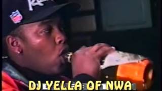 NWA Chilling In Studio 1990 Lost Footage pt10 DJ Yella of NWA [upl. by Paxon]