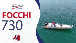 Gommone FOCCHI 730 con motore SUKUZI da 300 CV in prova sul Lago Maggiore  Barche Bellandi [upl. by Ian]