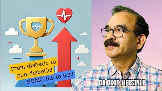 Diabetic to nondiabetic stopped all medicine Dr Pramod Tambe Success Story Dr Dixits Lifestyle [upl. by Orvil]